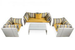 Marino Outdoor Sofa Set 2 Seater , 2 Single seater and 1 Center Table (Sea Shell)