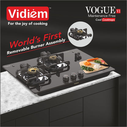 VIDIEM VOGUE V1 3-Burner Gas Cooktop