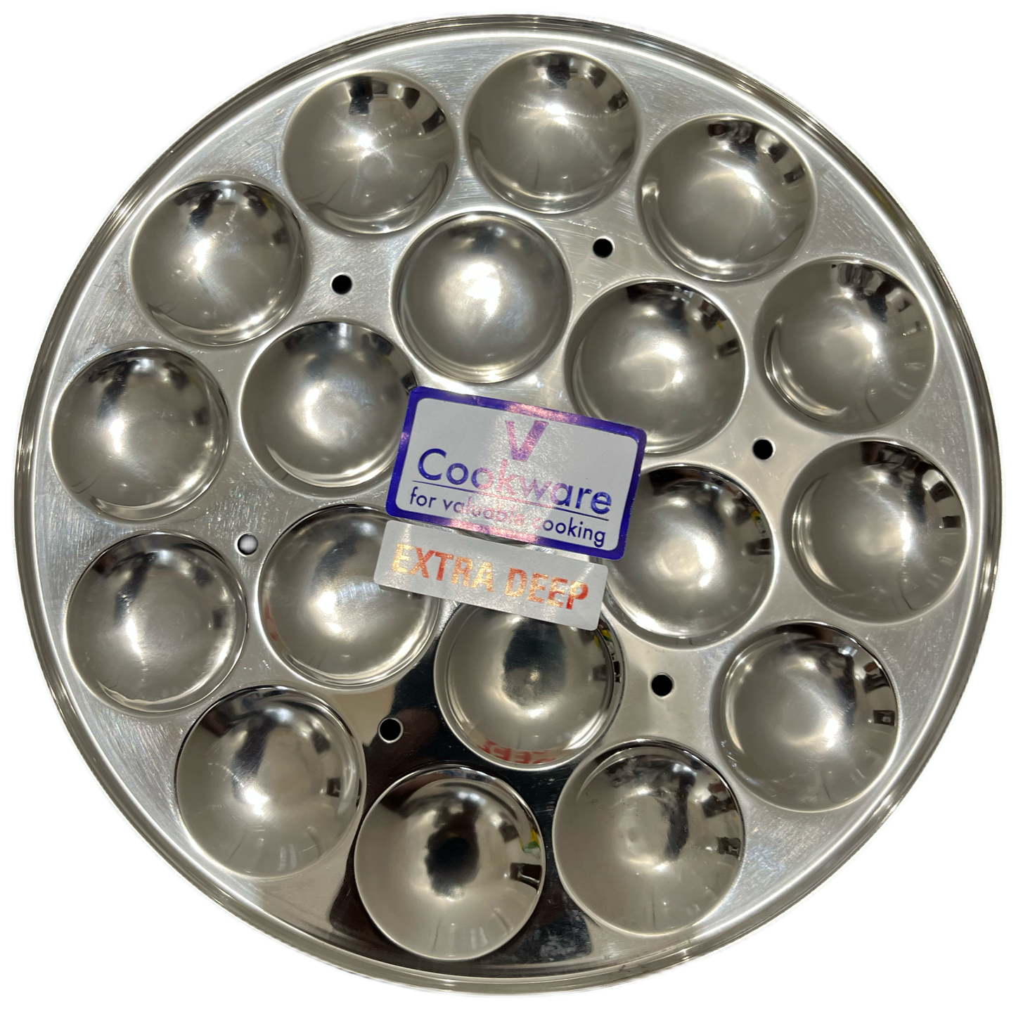 Vcookware Mini idly plate extra deep idli plate