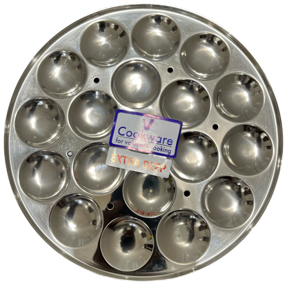 Vcookware Mini idly plate extra deep idli plate