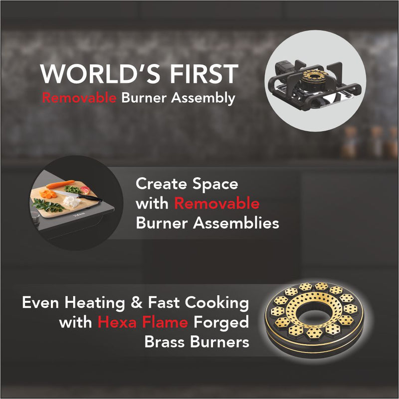 VIDIEM VOGUE V1 3-Burner Gas Cooktop
