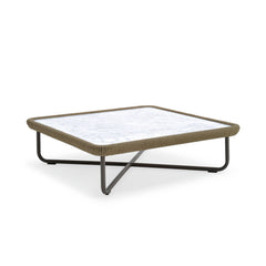 Hancy Outdoor Sofa Set 6 Seater , 2 Ottoman and 1 Center Table + 1 side table Set  (Tan + Beige) Braided & Rope
