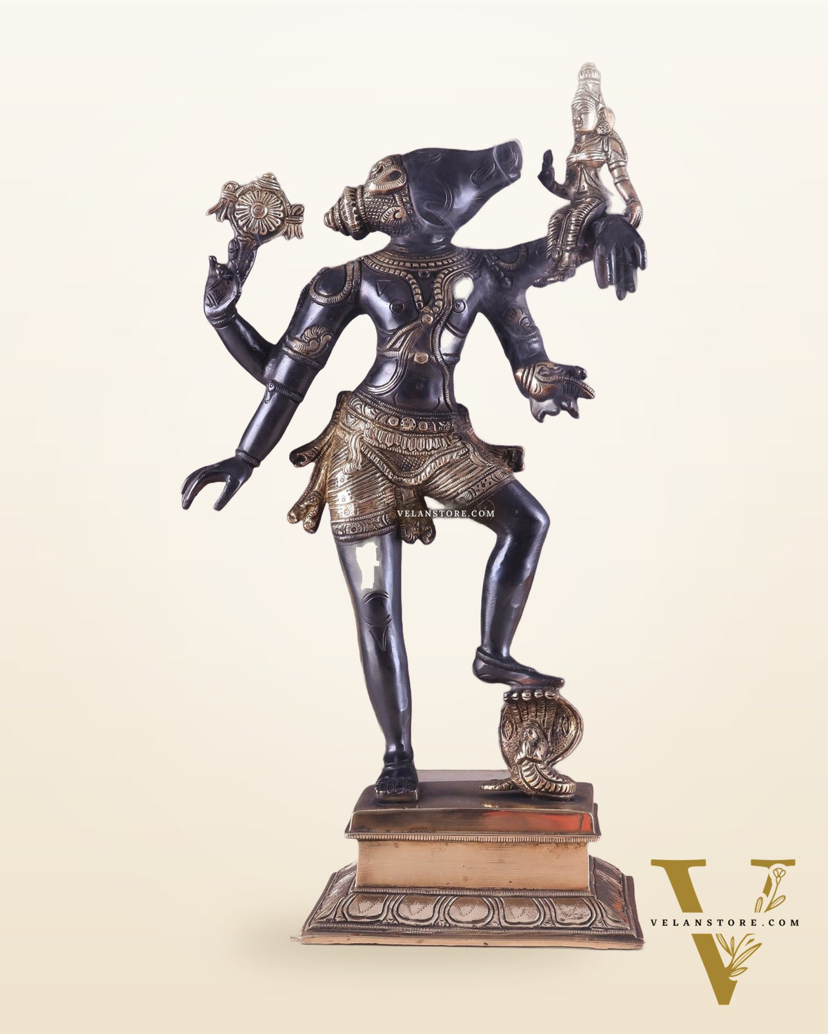 Varaha lakshmi Brass Idol 17.5"