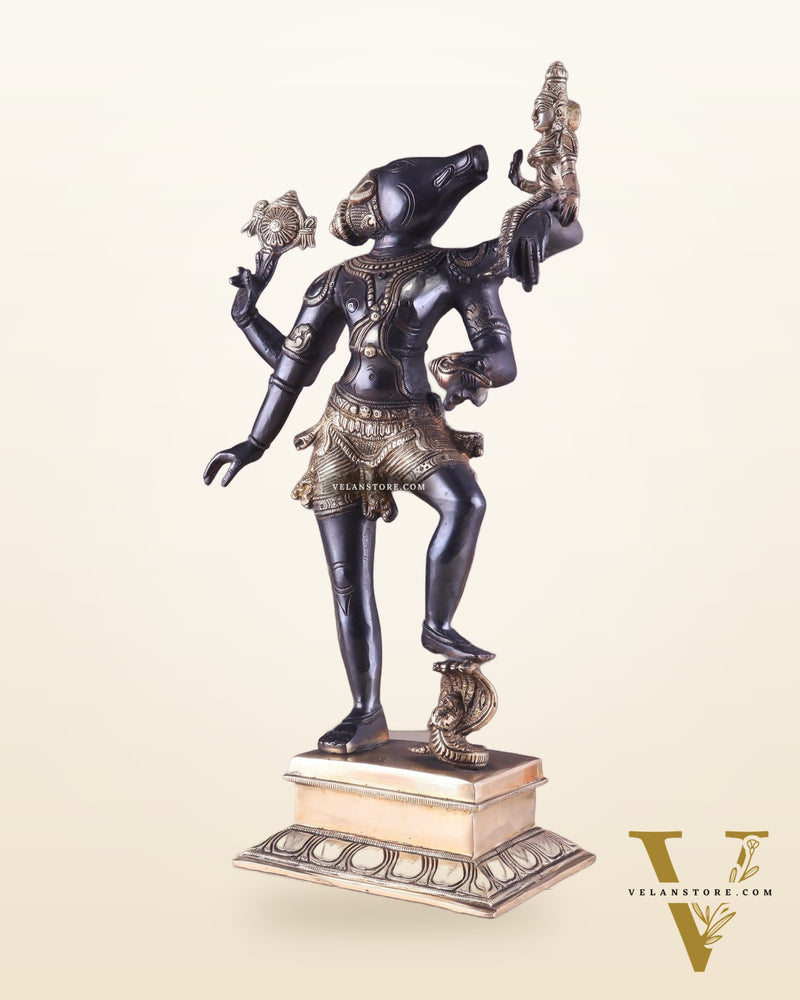 Varaha lakshmi Brass Idol 17.5"