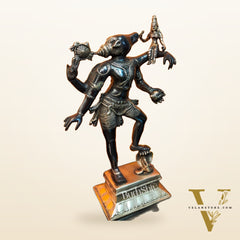 Varaha with Bhooma Devi Varaha Lakshmi Brass Statue 17 inch Black Gold
