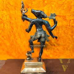 Varaha with Bhooma Devi Varaha Lakshmi Brass Statue 17 inch Black Gold