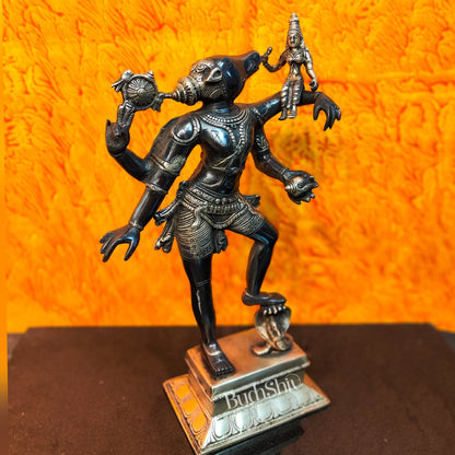 Varaha with Bhooma Devi Varaha Lakshmi Brass Statue 17 inch Black Gold