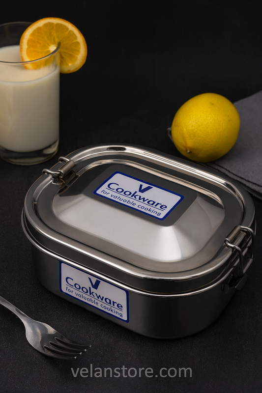 Vcookware Stainless Steel Lunch Box with Leakproof Lid