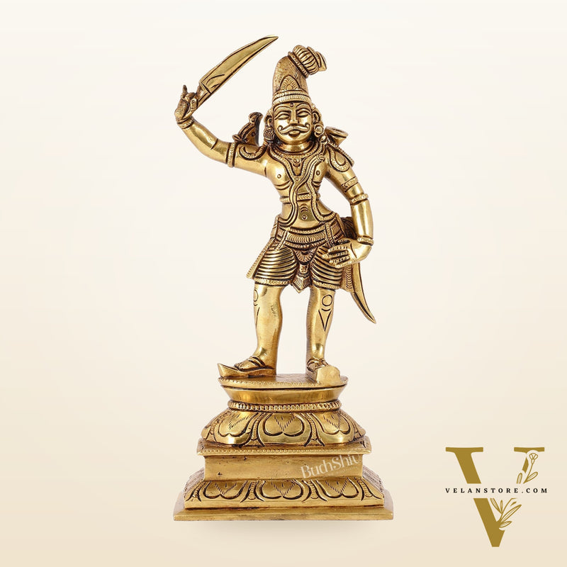 Veer bhadra Brass Superfine Statue 10"