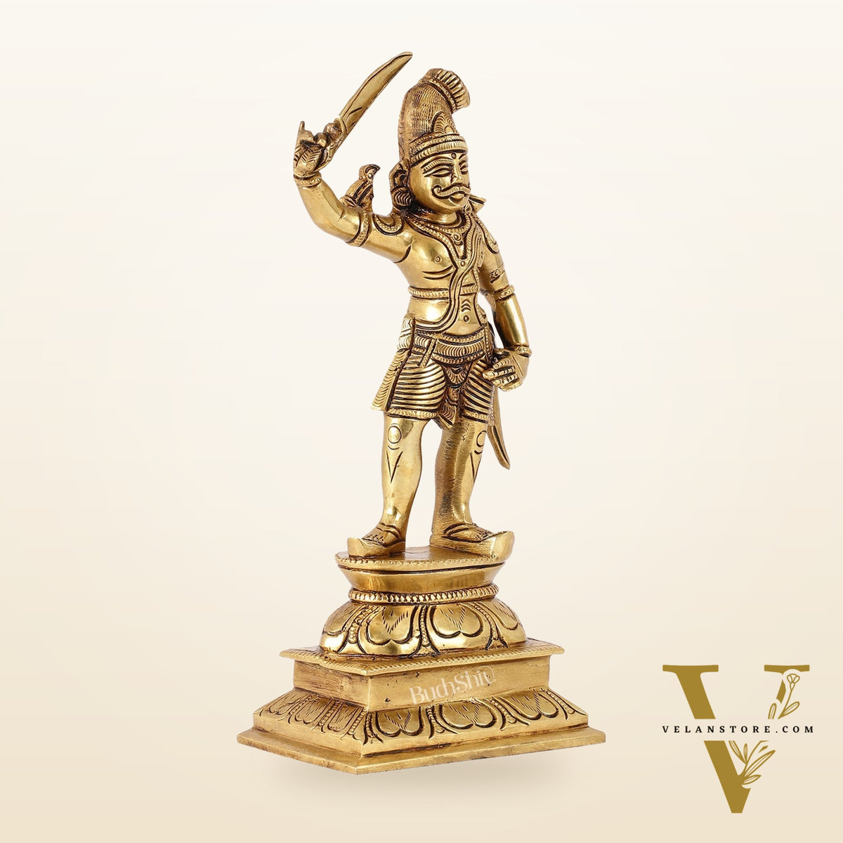 Veer bhadra Brass Superfine Statue 10"