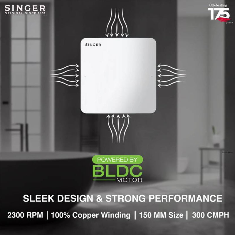 SINGER Venti X BLDC Exhaust Fan 150 mm-6
