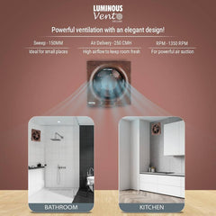 RR Vento Deluxe Anti Dust 150 mm Exhaust Fan-2