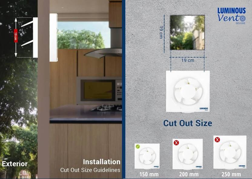LUMINOUS Vento Deluxe HS 2500 150 mm Exhaust Fan-4