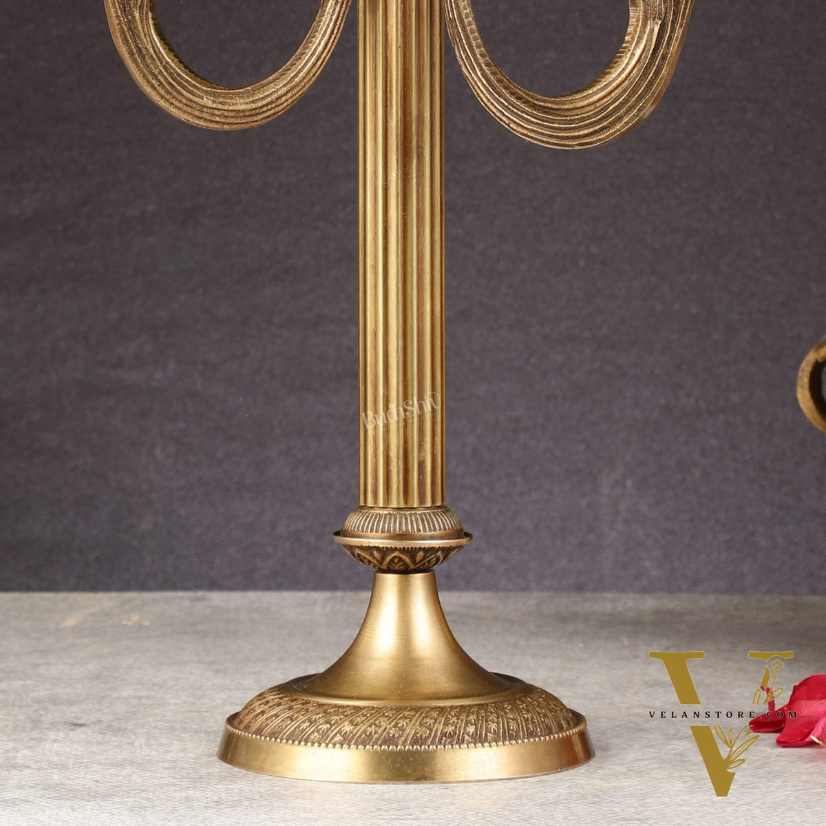 Victorian Style Brass Candle Holder | Height 14 inch