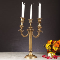 Victorian Style Brass Candle Holder | Height 14 inch