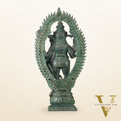Vintage Balinese Bronze Standing Ganesha Statue – Lost Wax Casting | 18" Unique Handmade Craft