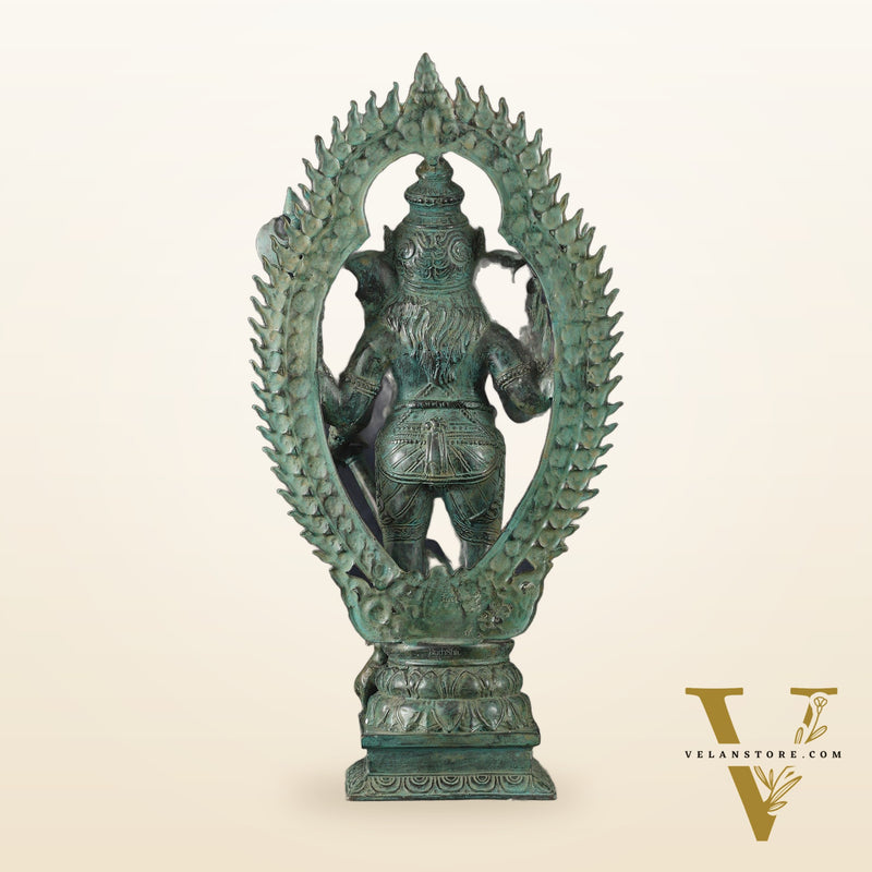 Vintage Balinese Bronze Standing Ganesha Statue – Lost Wax Casting | 18" Unique Handmade Craft