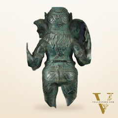 Vintage Balinese Bronze Standing Ganesha Statue – Lost Wax Casting | 18" Unique Handmade Craft