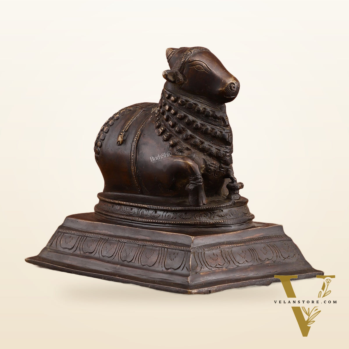 Vintage Brass Nandi Sculpture – Medium Size 6" Handcrafted Statue