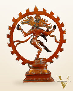 Vintage Brass Nataraja Sculpture – 9.2”