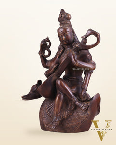 Vintage Brass Nepalese Goddess Saraswati Idol | Exquisite Craftsmanship