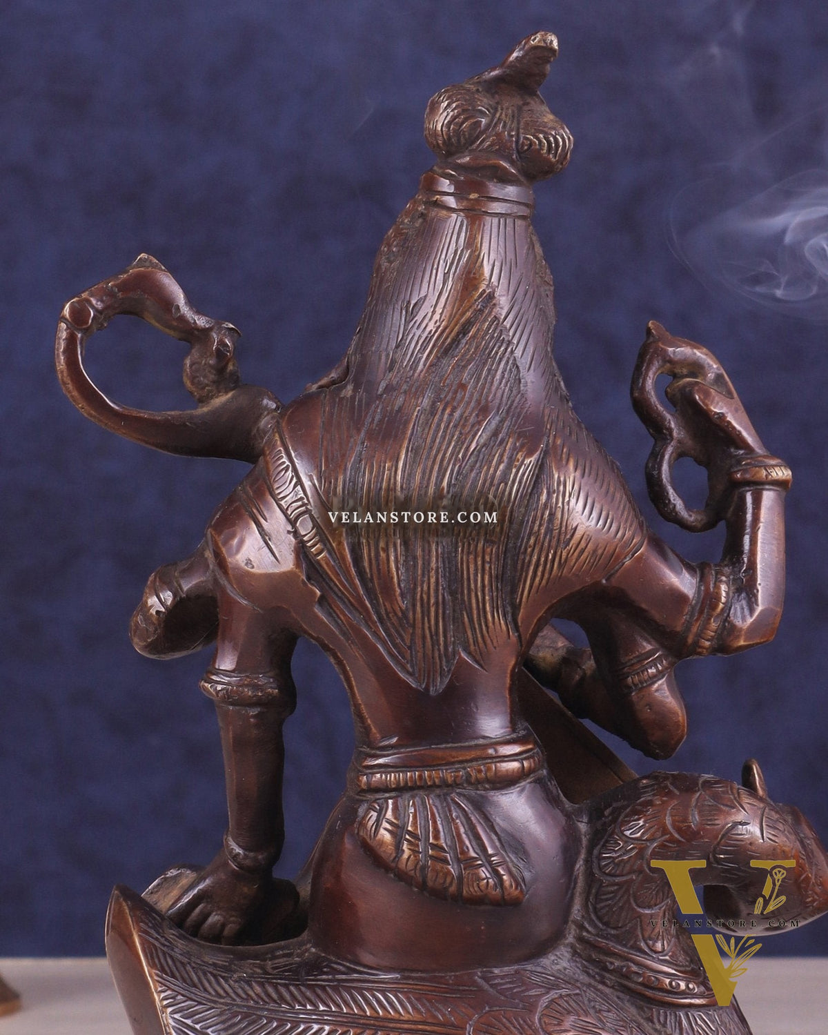 Vintage Brass Nepalese Goddess Saraswati Idol | Exquisite Craftsmanship