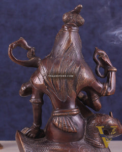 Vintage Brass Nepalese Goddess Saraswati Idol | Exquisite Craftsmanship