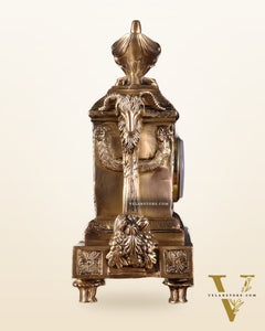 Vintage Brass Victorian Table Clock 10.2 inch