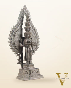 Vintage Bronze Avalokiteshvara – Indonesian Handcrafted Sculpture 17"