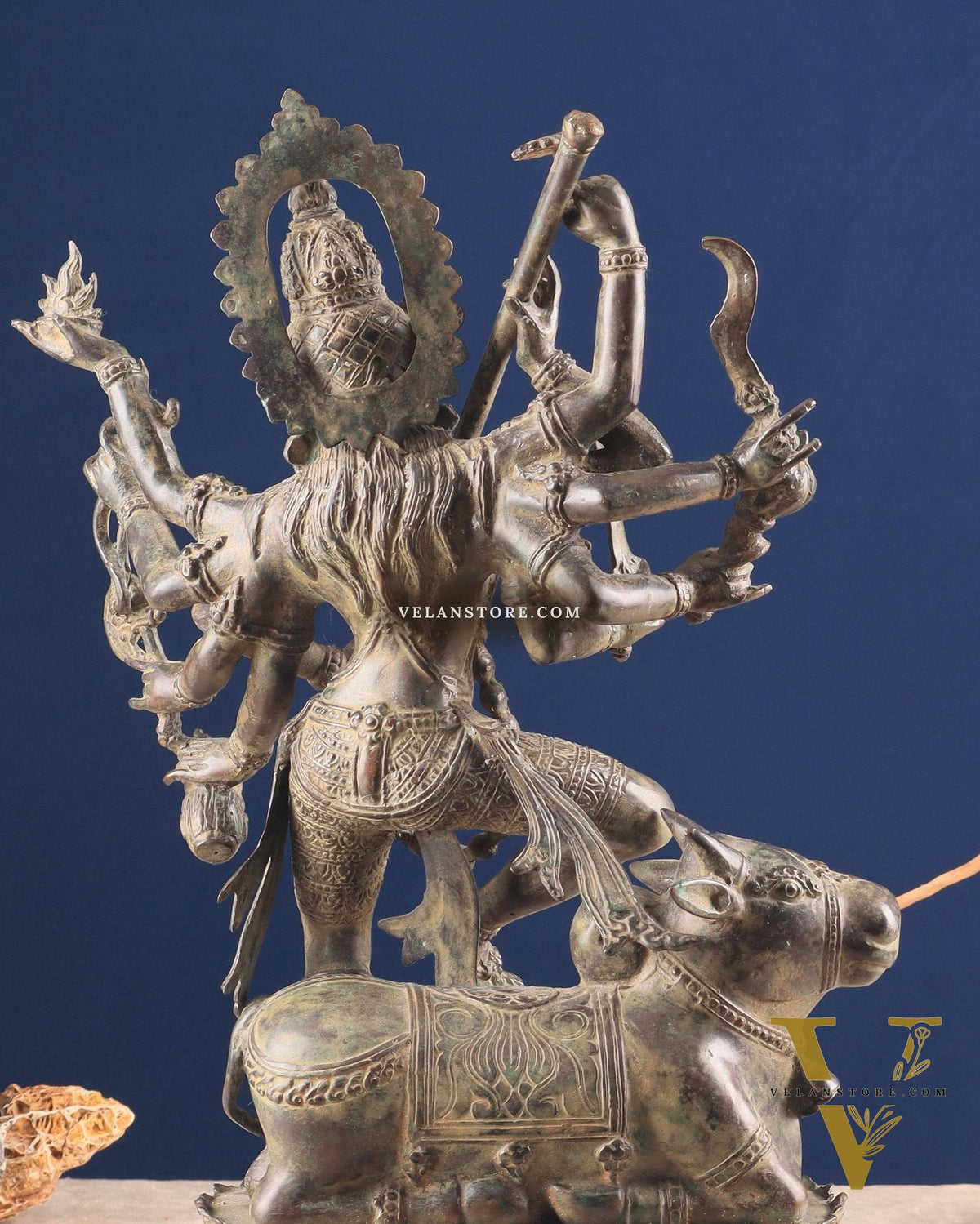 Vintage Bronze Goddess Kali Sculpture | Indonesian Lost Wax Casting