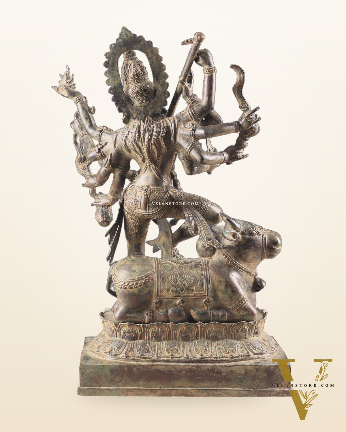 Vintage Bronze Goddess Kali Sculpture | Indonesian Lost Wax Casting