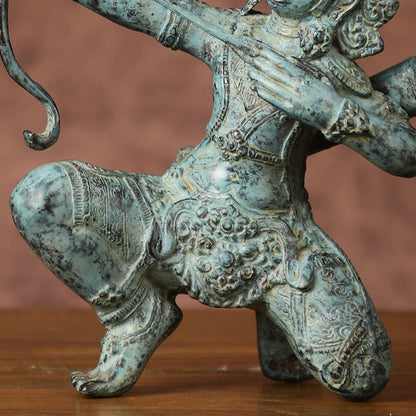 Vintage Indonesian Bronze Lord Rama Sculpture | Height: 8 inches