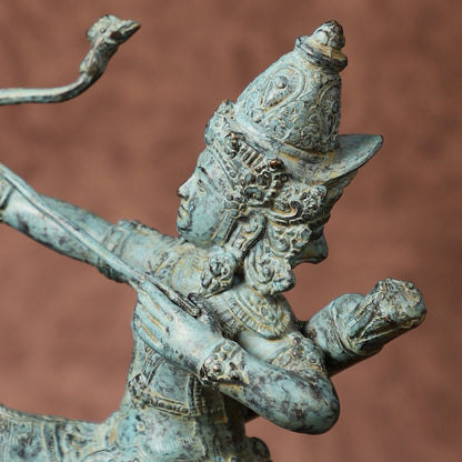 Vintage Indonesian Bronze Lord Rama Sculpture | Height: 8 inches