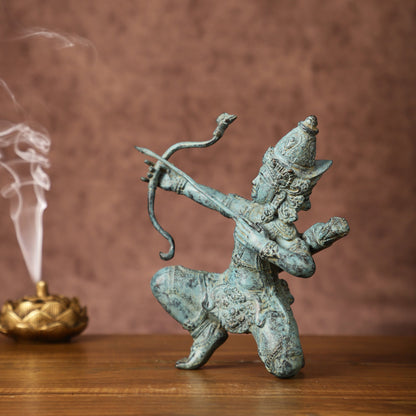 Vintage Indonesian Bronze Lord Rama Sculpture | Height: 8 inches