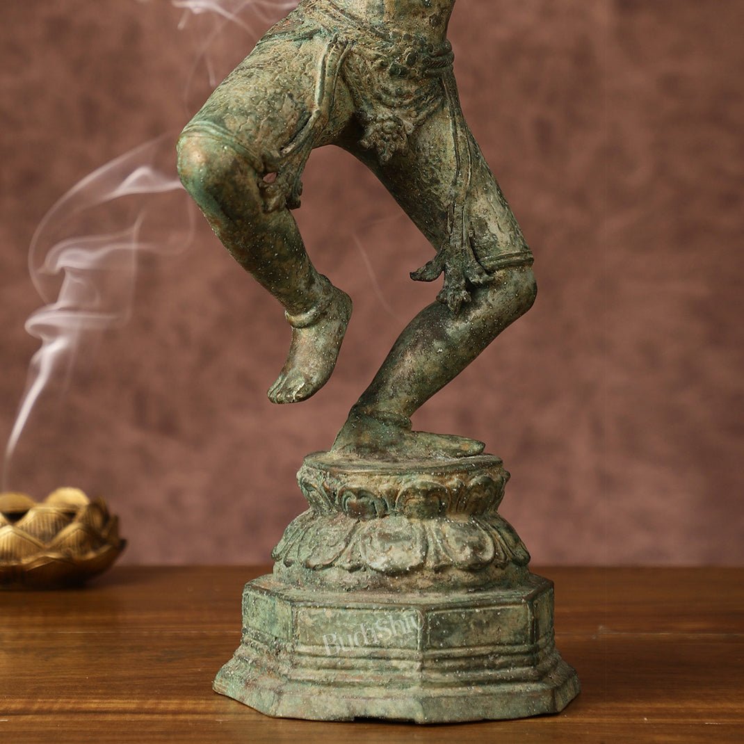 Vintage Indonesian Bronze Rama Sculpture | Height: 18 inch