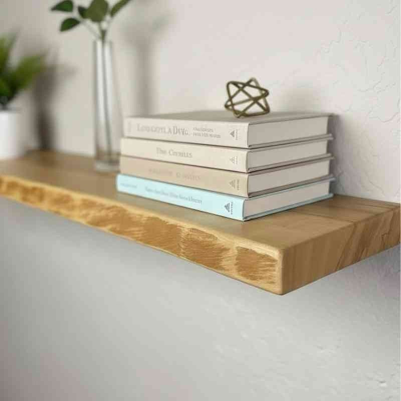 Wooden Rustic Live Edge Wall Shelves