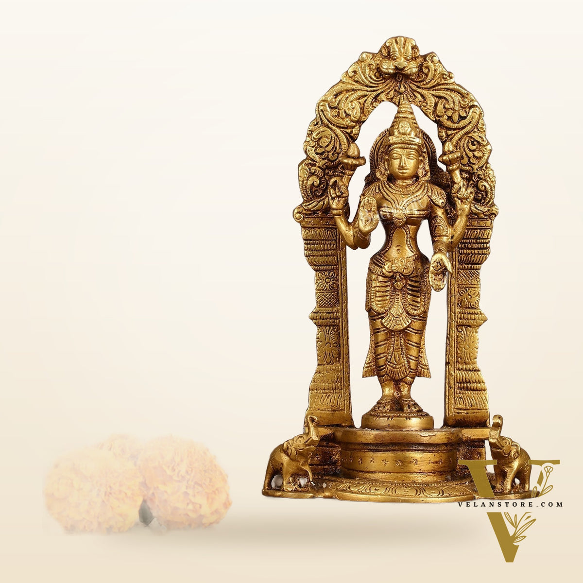 Vishnu Lakshmi Brass idols 9 inch