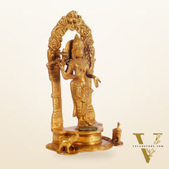 Vishnu Lakshmi Brass idols 9 inch