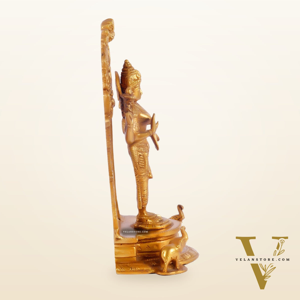 Vishnu Lakshmi Brass idols 9 inch