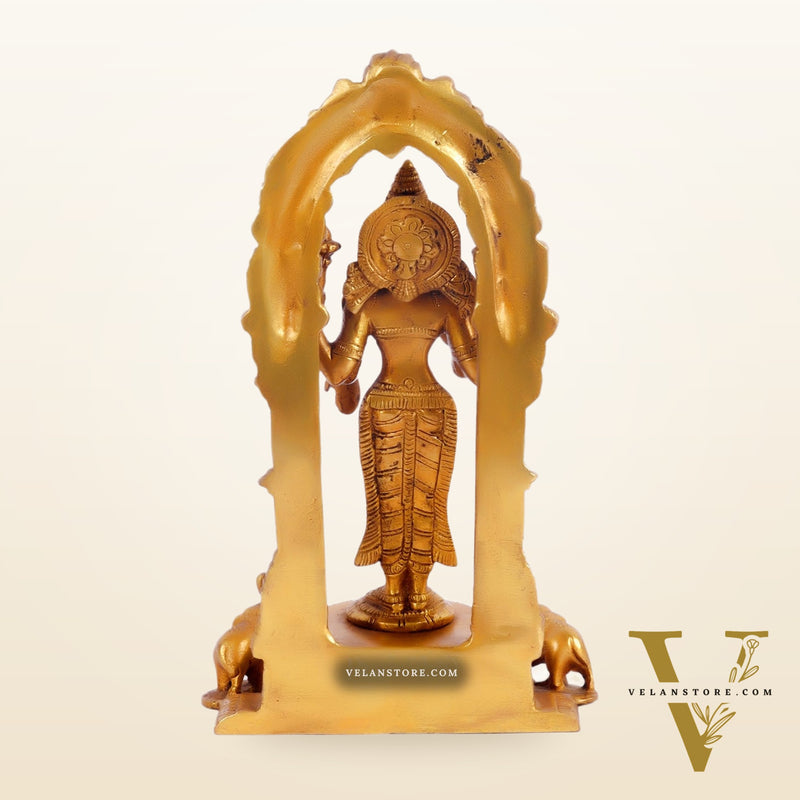 Vishnu Lakshmi Brass idols 9 inch