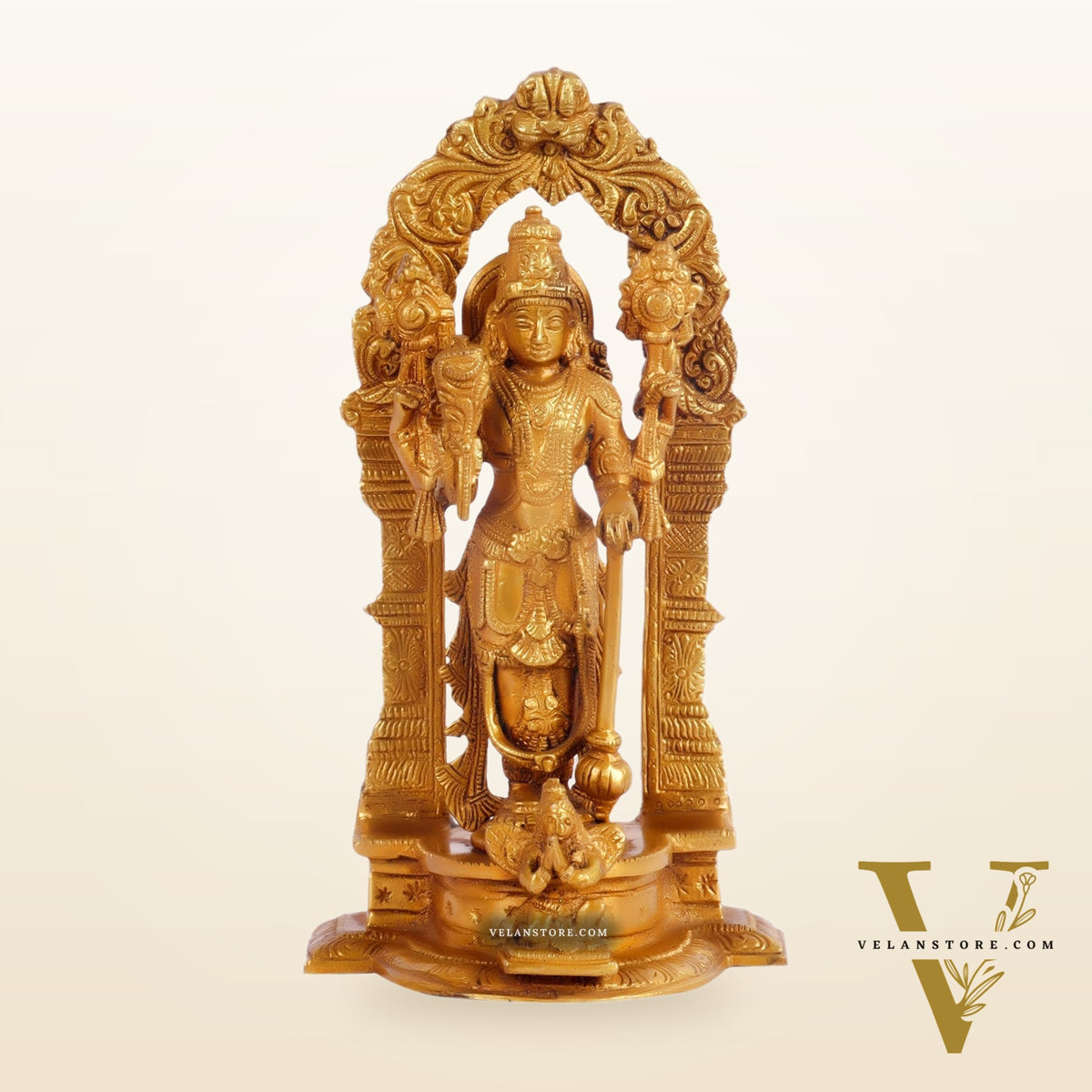 Vishnu Lakshmi Brass idols 9 inch