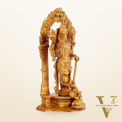 Vishnu Lakshmi Brass idols 9 inch