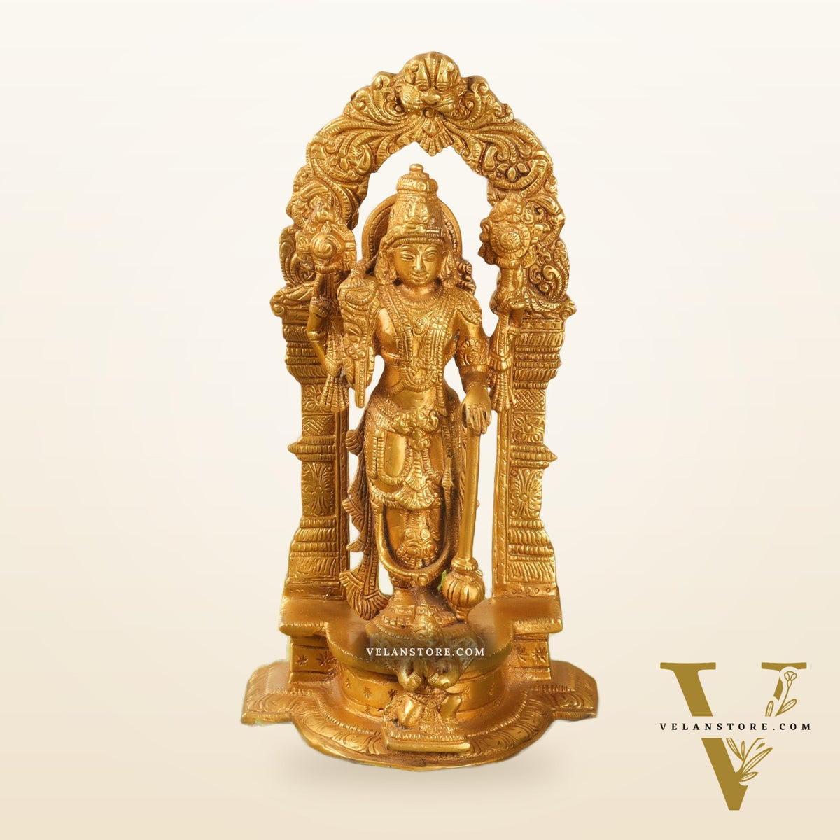 Vishnu Lakshmi Brass idols 9 inch