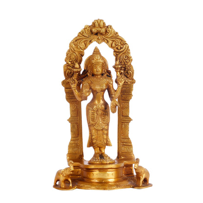 Vishnu Lakshmi Brass idols 9 inch