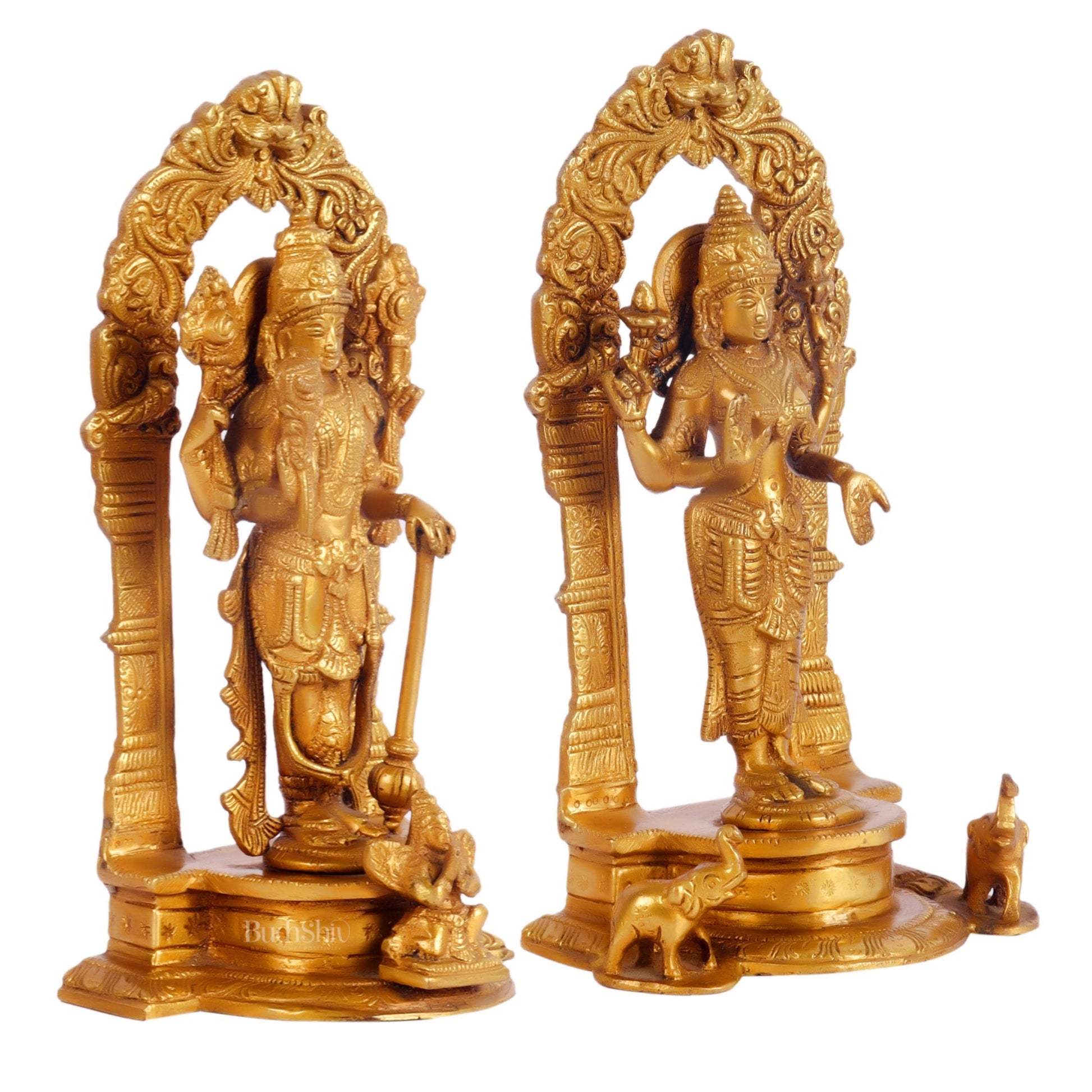 Vishnu Lakshmi Brass idols 9 inch