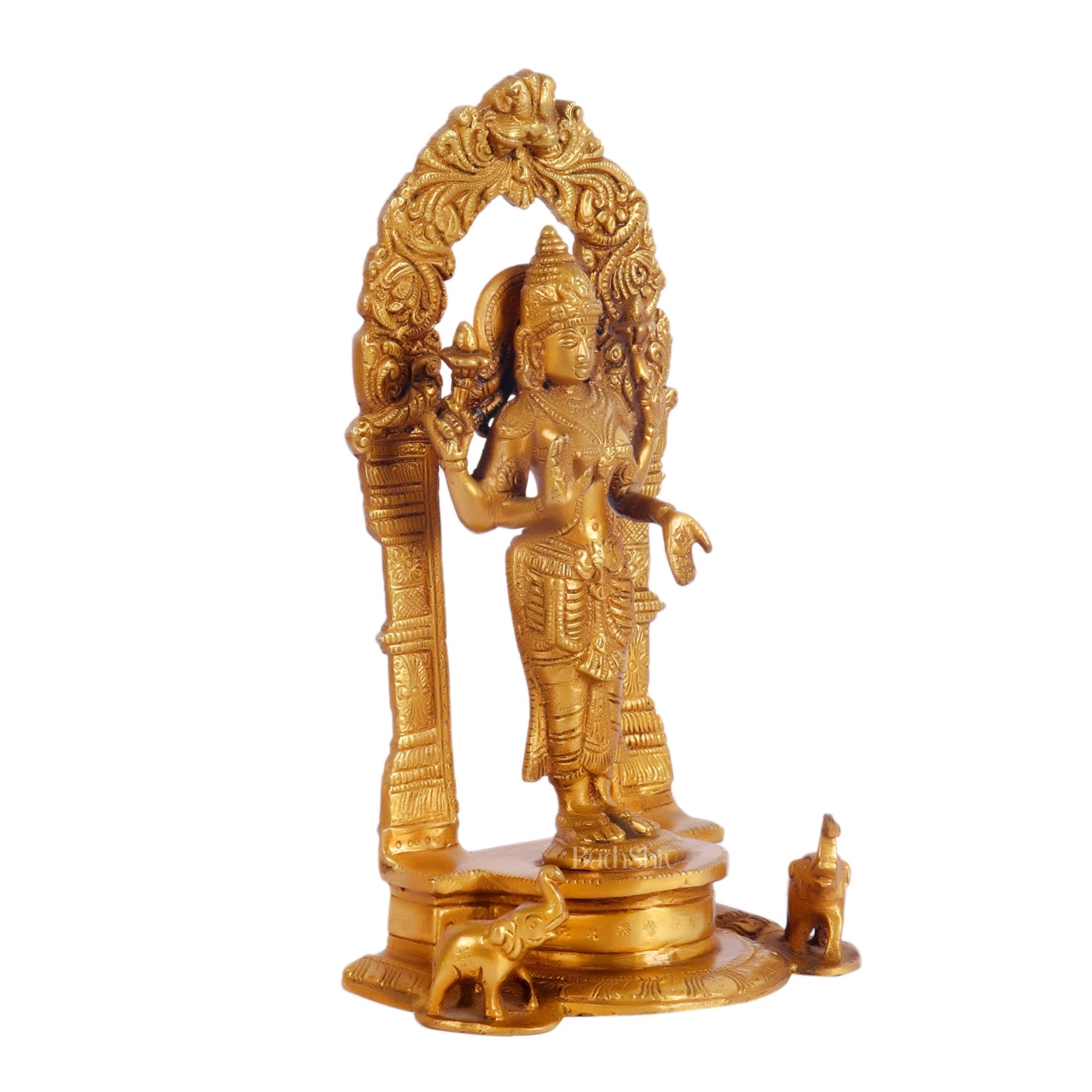 Vishnu Lakshmi Brass idols 9 inch