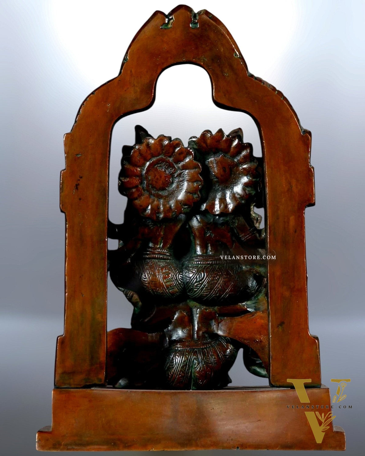 Vishnu Lakshmi on Garuda Brass idol 12 inch dual tone