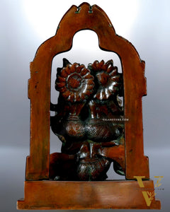 Vishnu Lakshmi on Garuda Brass idol 12 inch dual tone