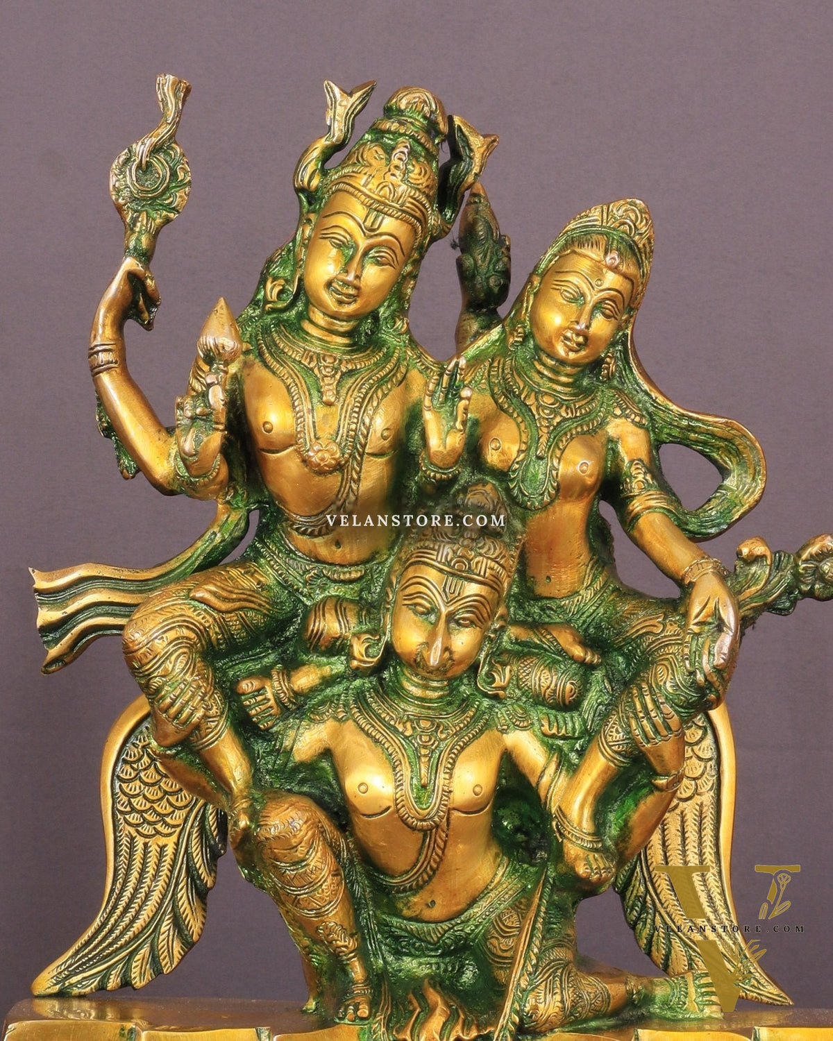 Vishnu Lakshmi on Garuda Brass idol 12 inch