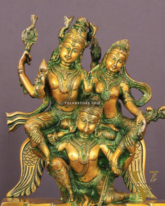 Vishnu Lakshmi on Garuda Brass idol 12 inch